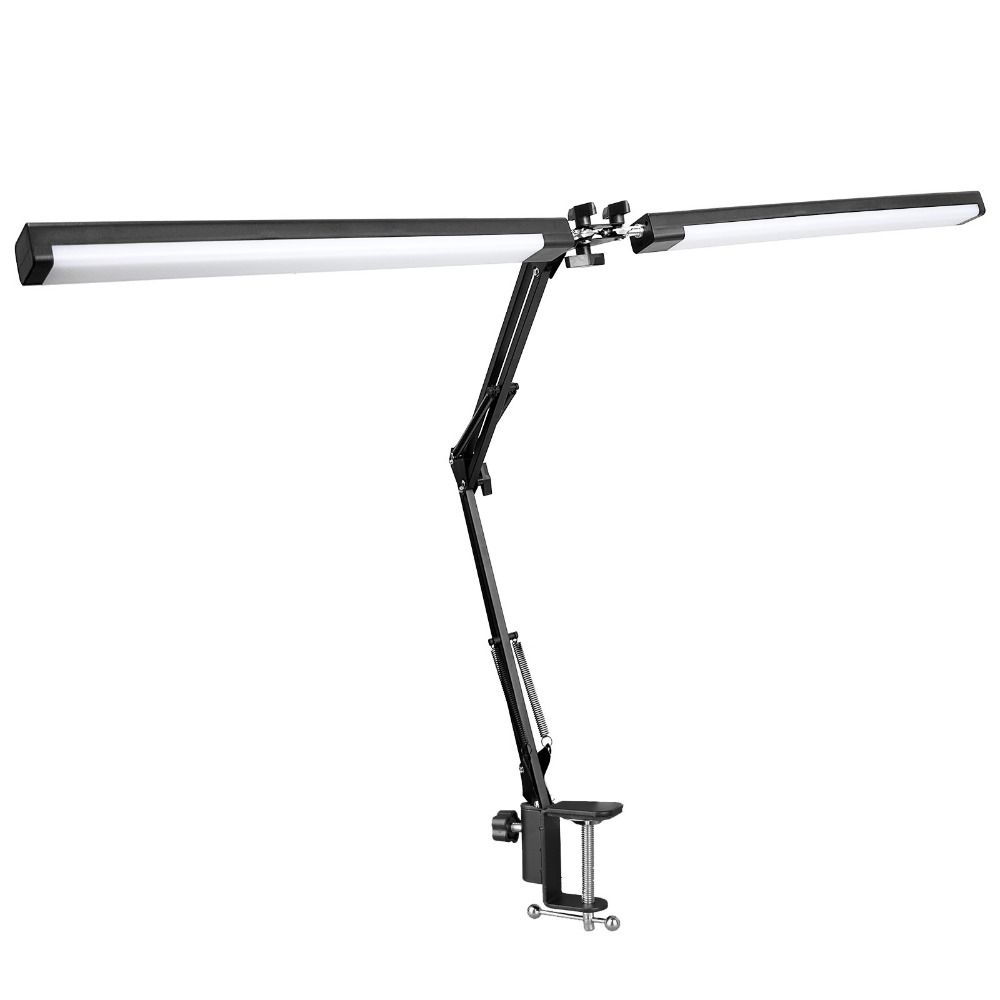 Dimmable LED Table Lamp Rocker Arm Folding Desk Light Adjustable Reading Light  Study