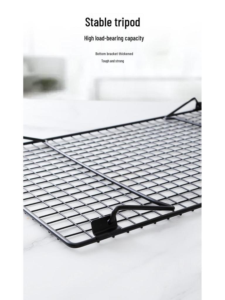 Foldable Black Multi-functional Cooling Rack & Computer Heat Dissipation Stand
