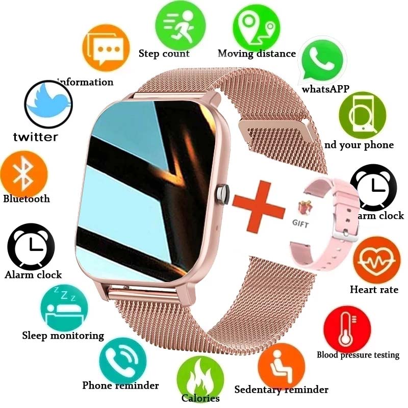 2024 New Smart Watch Men and Women Smart Bracelet Sports Activity Tracking Monitoring Bracelet Sports Ladies Smart Watch