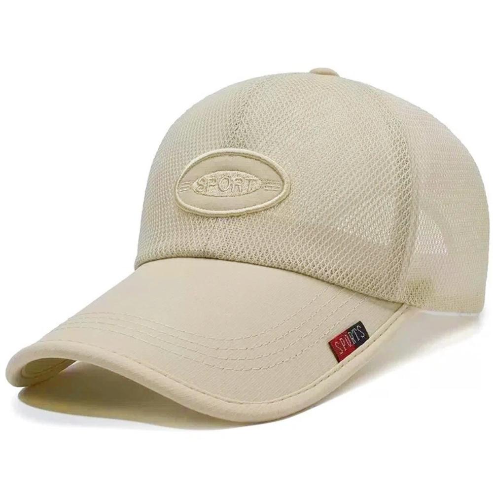 New Style Unisex Long-Brim Mesh Baseball Cap Breathable Sun Protection Trucker Hats For Men Female Outdoor Hiking Sports Caps