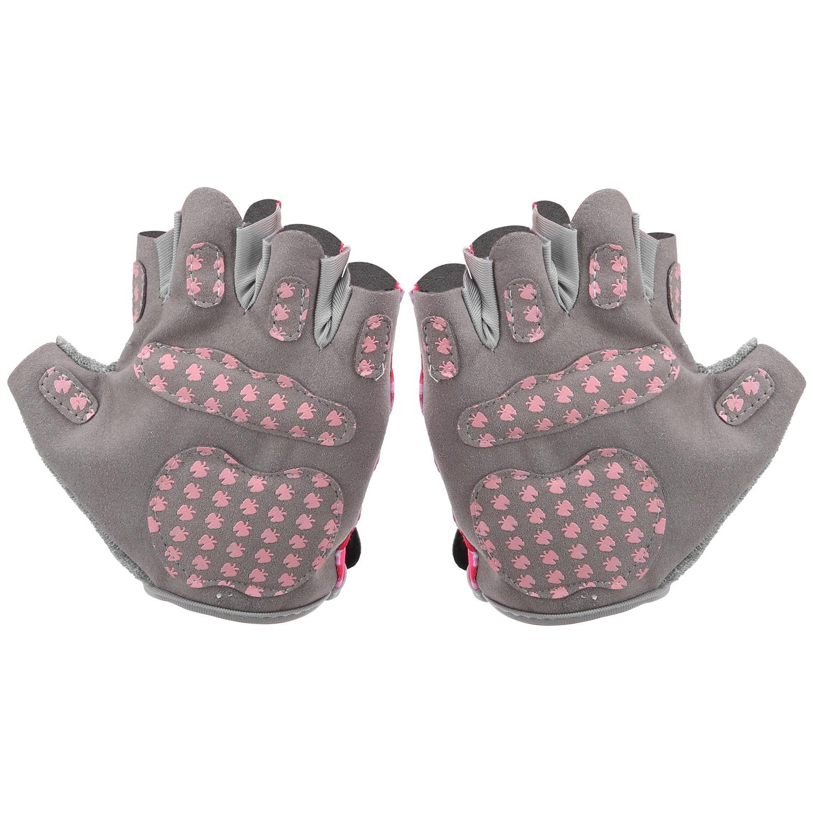 

1 Pair Kids Half Finger Cycling Gloves NonSlip Breathable Gloves for Riding Bicycle Sports(XS )