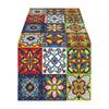 Mexico Flower Table Runner Ethnic Festival Party Kitchen Dining Tablecloth Colorful Floral Print Table Cover