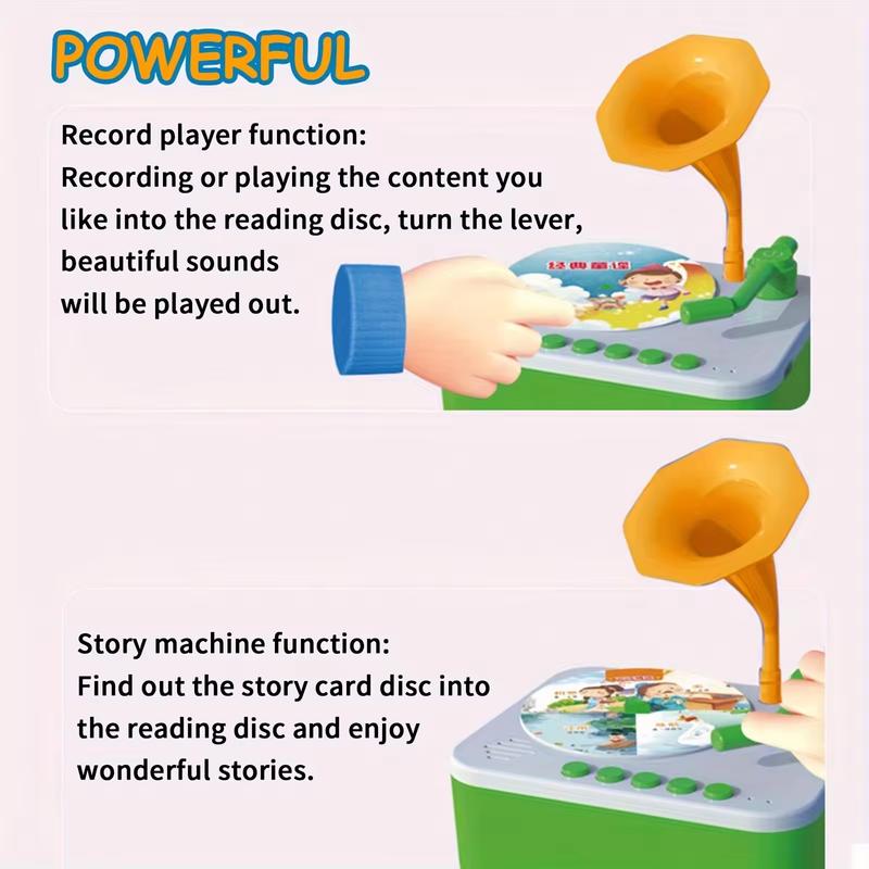 DIY Recordings Kids Record Player 24 PVC Cards Tell Stories Sing Children's Songs Music Boxes Toddler Musical Toys Cute Designs