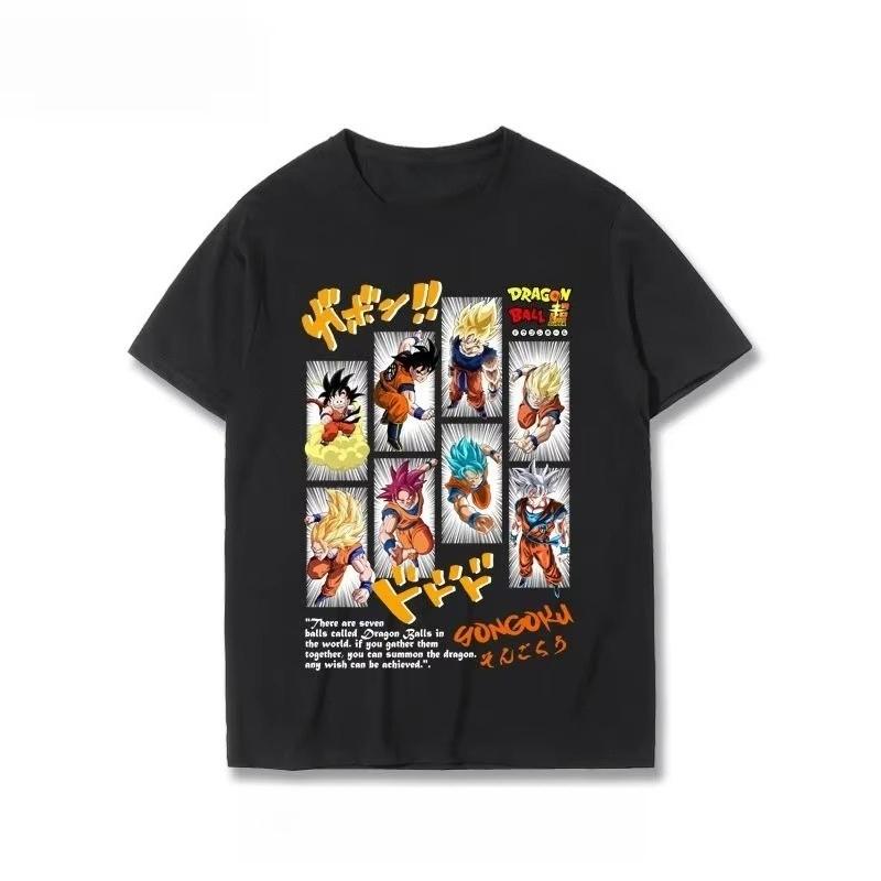 

2026 новая футболка Dragon Ball Сун Гоку Вегита Морон Буу Фриза Модный и универсальный топ для всех случаев 4XL