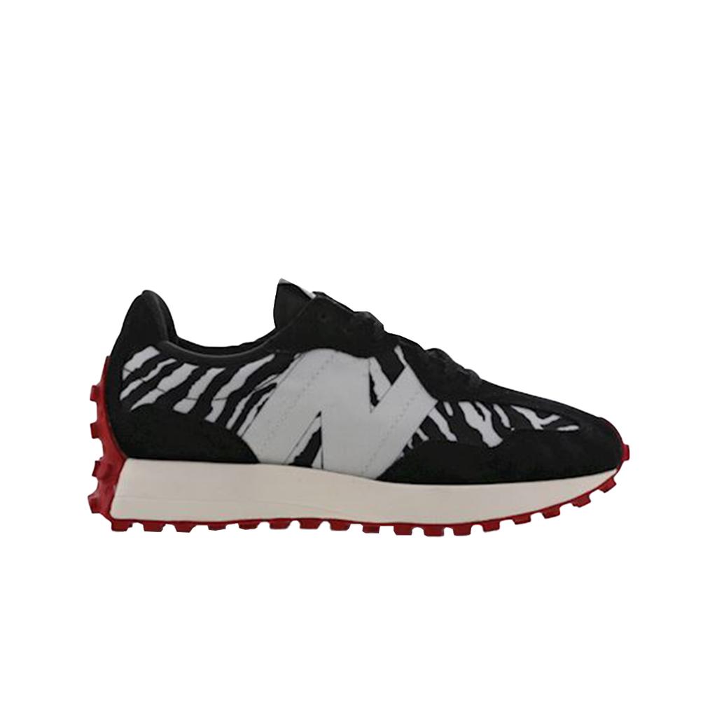 (w) New Balance 327 Zebra Black Red