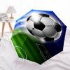 Soccer Automatic Folding Umbrella 8 Ribs Lightweight Design, Durable Iron Frame, Compact and Portable, Ideal Birthday or Christmas Gift, B