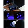 12V/24V Vehicles Lighter Socket Splitter Multiple Device Charging Car Accessory with 2 USB Interfaces Totally 3A Output