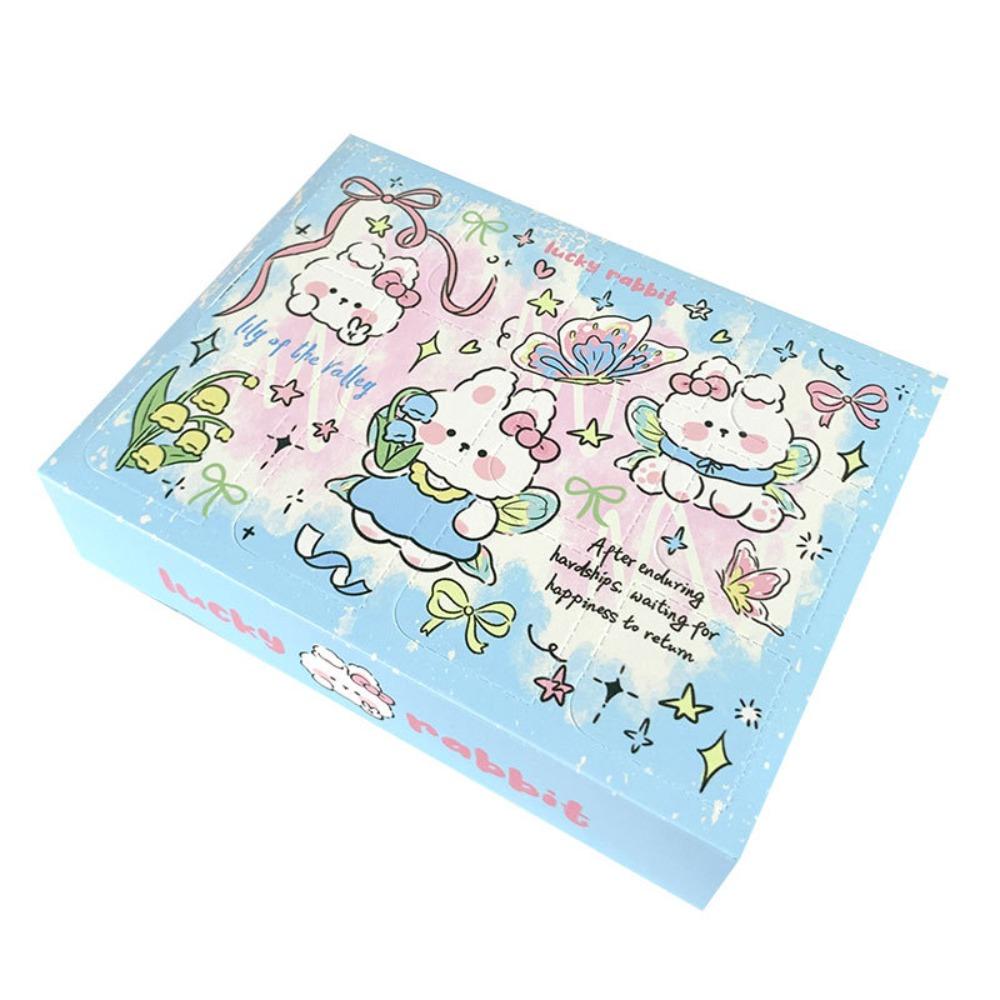 

12 шт./набор Мультяжная DIY Подарочная коробка Набор для рукоделия DIY Браслет Шкатулка для украшений Ремесленный проект синий