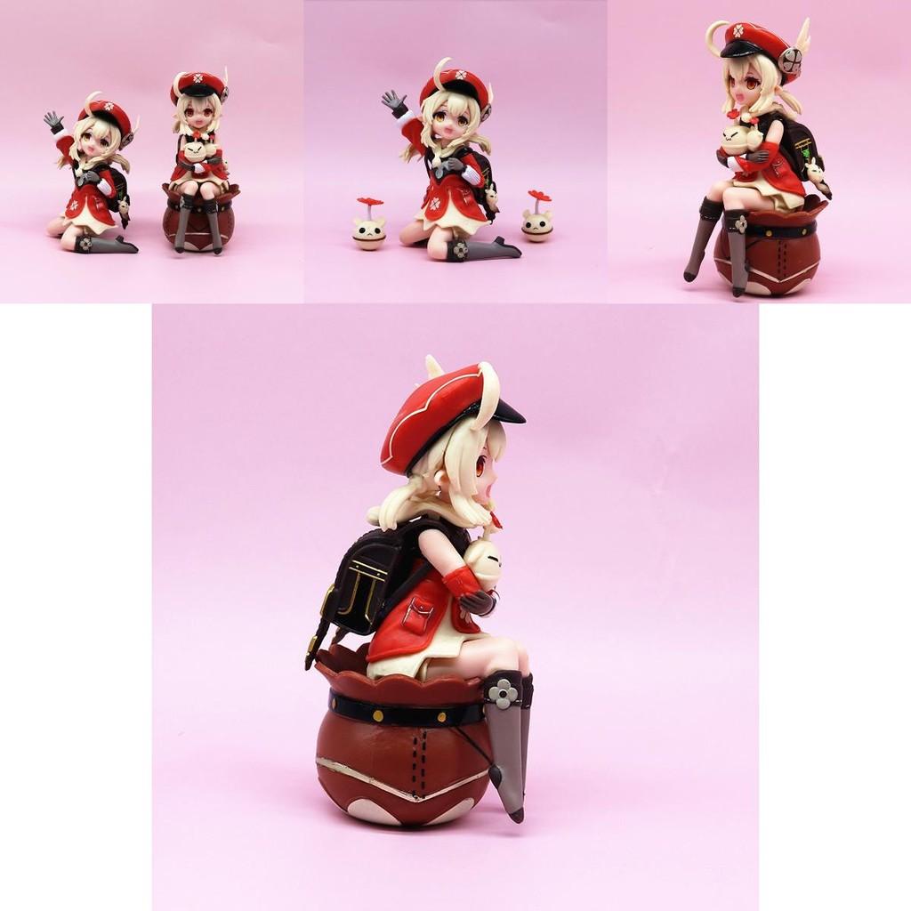 888 Marke Original Gott Klee Funkenritterin GK Klee sitzend und stehend Spiel Zubehör Sammlermodell 11-13cm PVC Figur