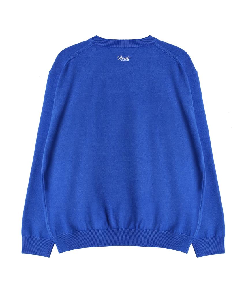 NODU Signature Flower Soft Knit [Blue]