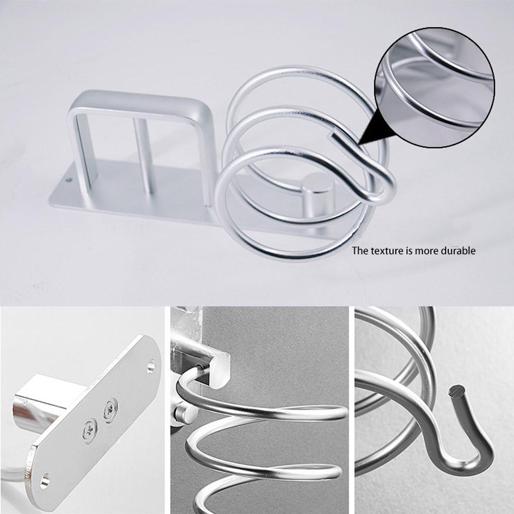 Holder Set Holder Stand Wall Mounted Blower Organizer Washroom Storage Hair Dryer Holder