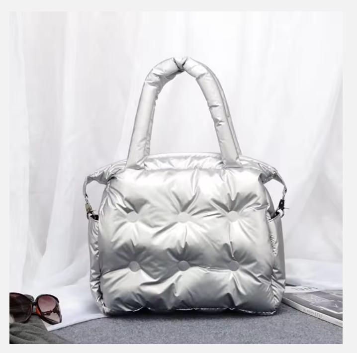 Cotton Winter Women Space Pad Feather Down Bag Bucket Handbag Luxury Brand Designer sac a main Bolsa Feminina Shoulder Tote Bag