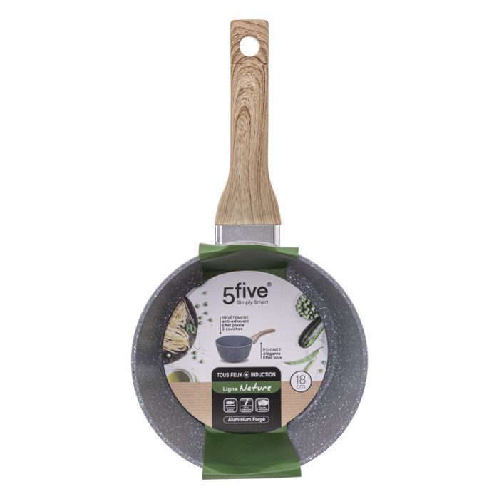 Forged Aluminum Saucepan "Cuisson Nature" - Forged Aluminum Saucepan 18 Cm