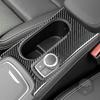 Real Carbon Fiber Car Accessories Cup Holder Surround Trim Cover Soft Sticker For Mercedes CLA C117 2014-2018 GLA X156 2015-