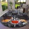Death Note Round Area Rug,Carpet Rug for Living Room Bedroom Sofa Playroom Decor,Non-slip Floor Mat