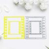 Rectangle Movie Frame Metal Die Cuts Delicate Embossing Script Dies Stencils