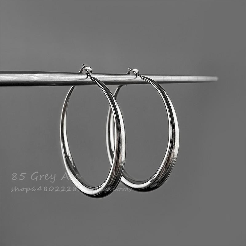 2025 High-End European American Large Hoop Earrings for Women - Unique, Stylish Design