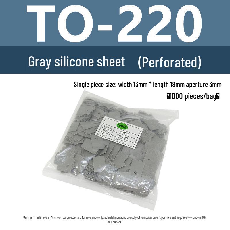 Blue Gray Nylon Silicone Cloth TO-220/3P Insulation Gasket