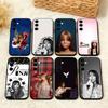 P-PinkPantheress Singer Phone Case For Samsung A73,72,71,A52,51,40,41,A22,A32,31,A13, Soft Black Shell
