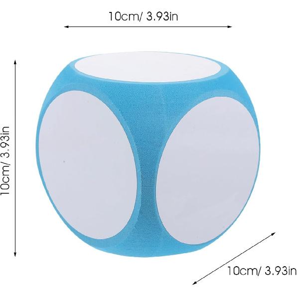 

4 шт. Блоки для письма и стирания, Пенопластовые пустые кубики, Кубики для письма и стирания 4 дюйма, Стираемые кубики, Учебное пособие, Инструмент, Обучающее обучение, Игровой реквизит для