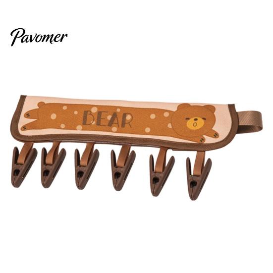 Portable Travel Drying Tool Fabric Hanger with Clips, Foldable Laundry Rack, Wear Resistant Compact Hanging Organizer for Dormitory And Camping