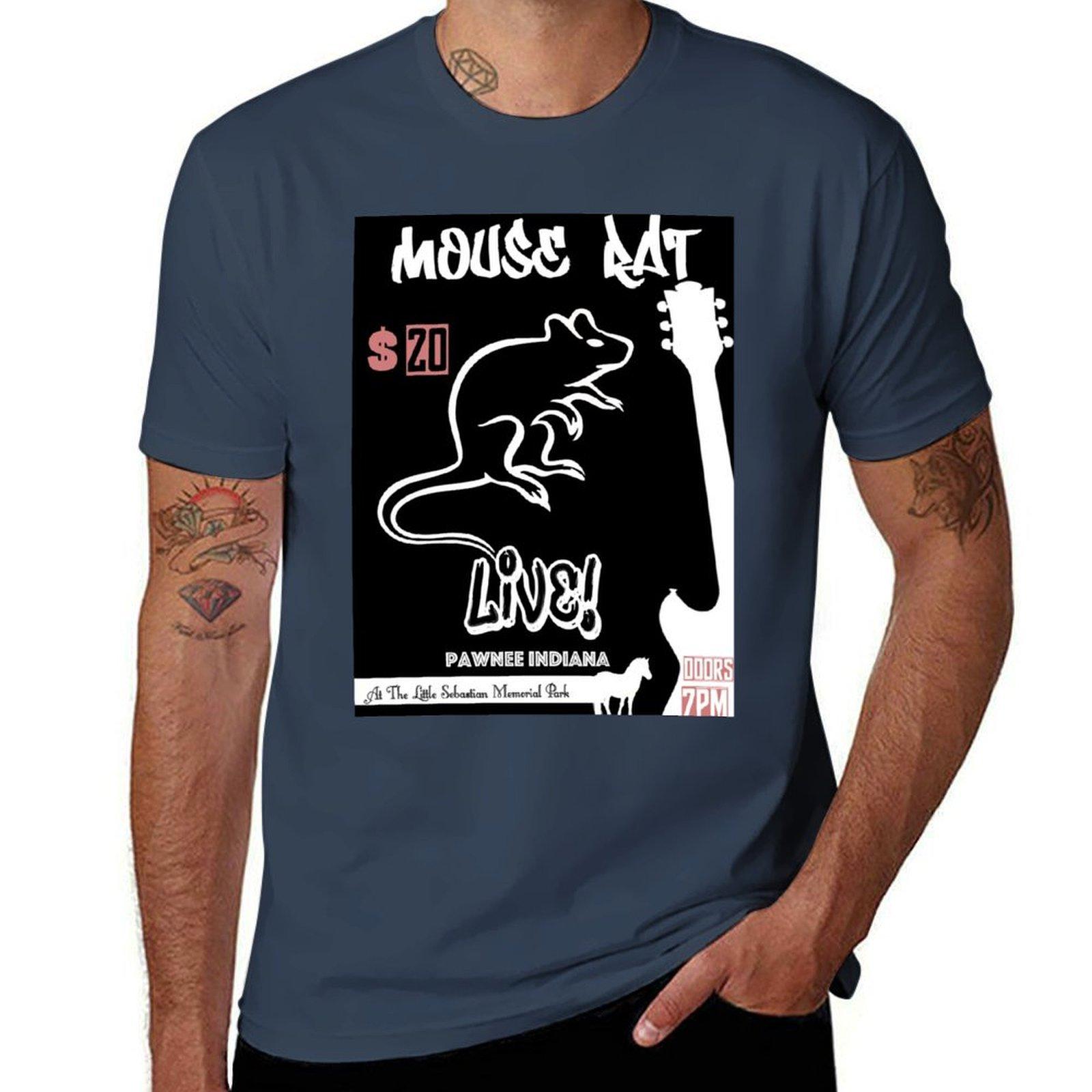 Mouse Rat Concert Poster TShirt t shirts for Unisex cotton soft Unisex t shirt summer TShirt S