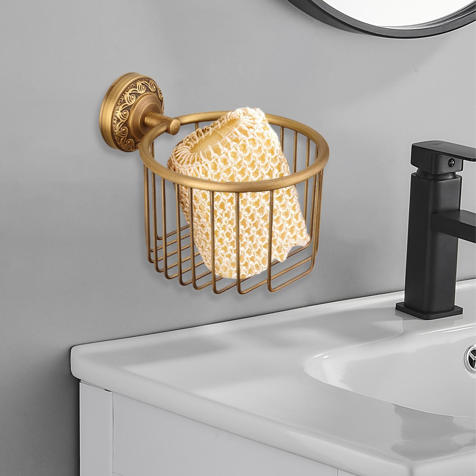 

Vintage Toilet Paper Holder Brass Wall-Mounted Toilet Paper Roll Holder Rustic Vintage Tissue Rack for Dorm Apartment Home China Mainland