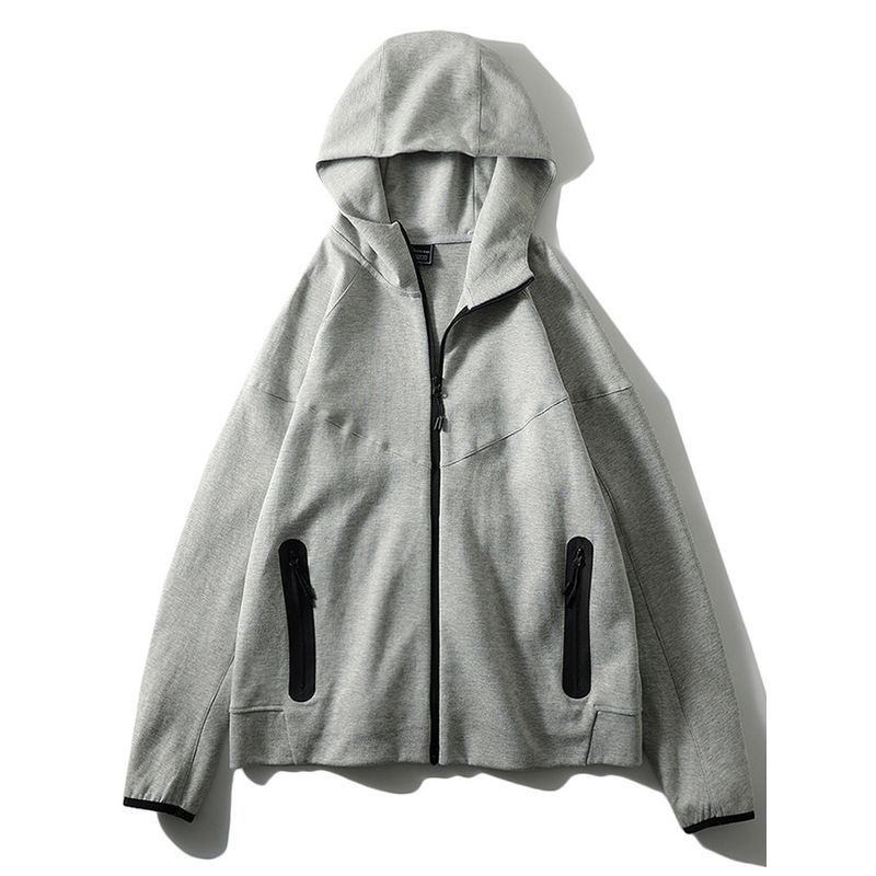 Leisure Hood Sports Zip-up Cardigan Outerwear Men's Spring and Autumn Air Cotton Hoodie Foreign Trade Men's Fitness Running Jacket
