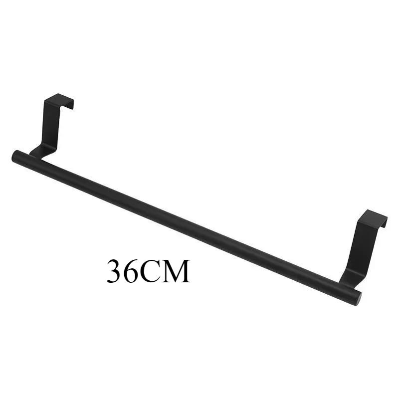 Stainless Steel Towel Rack Over Door Bar Storage Organizer Bathroom Kitchen Cabinet Door Hanging Towel Rack
