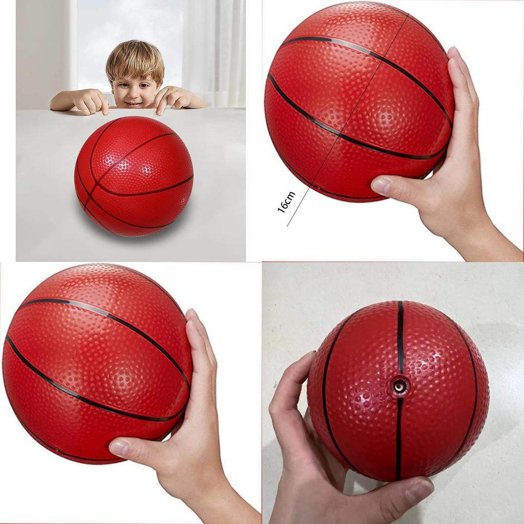Soft Pvc Infant Baby Grabbing Small Basketball Inflatable Elastic Toy Ball 12cm For Children