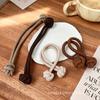New Women Coffee Color Chinese Knot Hairband Hair Accessories Ponytail Elastic Hair Ties for Girls Hair Rope