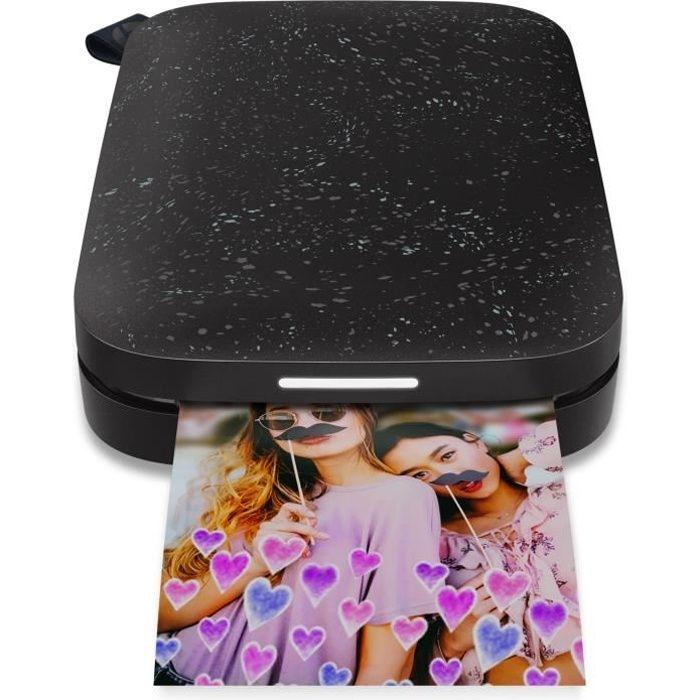 Imprimante HP Sprocket 200 - ZINK (Zero Ink) - 313 X 400 DPI - 40 S - 2" X 3" (5x7.6 Cm) - 10 Feuilles
