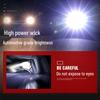 Rechargeable High-Brightness LED Flashlight: Super Bright, Long-Range, Multifunctional Lantern for Dorms and Camping