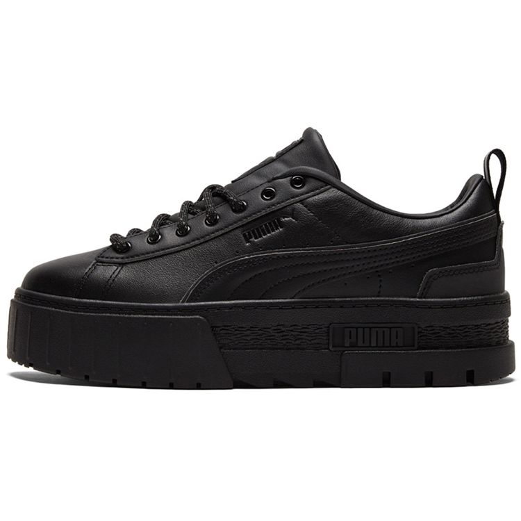 Puma Mayze Reflective Thick Sole Low Top Sneakers Women sneakers Black 383729-02