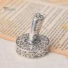 Vintage Desk Organizer Round Pen Holder, Durable Metal Exquisite Carved Desktop Ornament, Calligraphy Base Dip Pens And Quill Supply, for Decoration