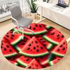 1pc Watermelon Slices Carpet for Office Non-Slip, Round Carpet, Soft & Comfortable, Carpet for Office, Lightweight Round Floor Mat