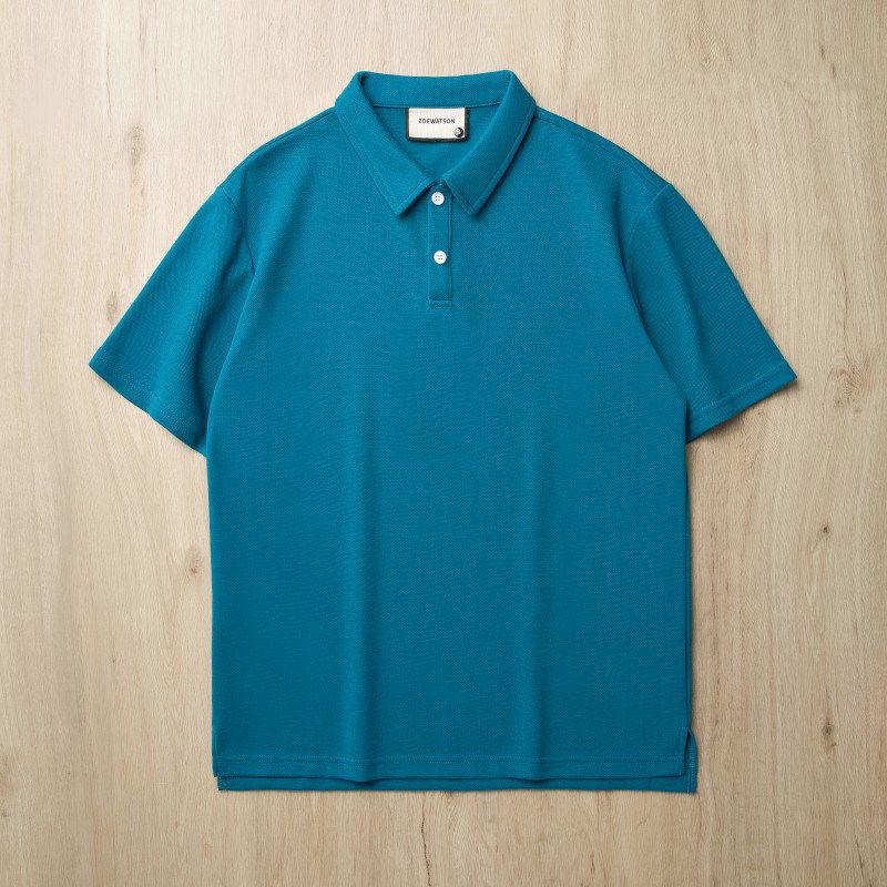 Heavy Short-Sleeved Cotton Export Export T-shirt Polo Shirt