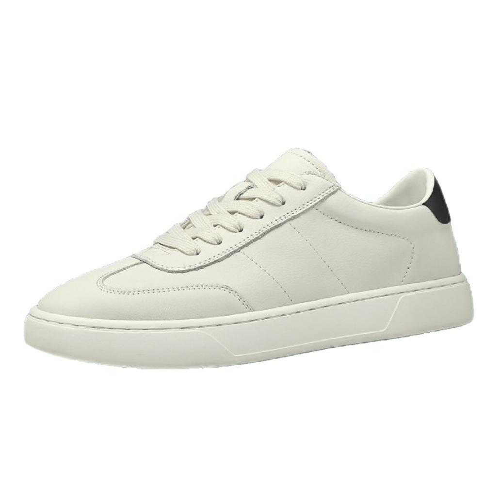 Small Size Men'S Shoes Size 36 Niche Casual Shoes Men'S Leather Board Shoes Men'S Trend Versatile European Station Men'S White Shoes