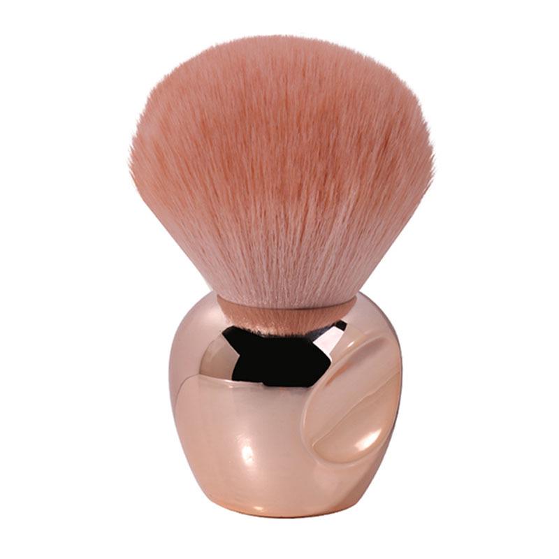 Compact Short-Handled Makeup Brush for Foundation, Blush, and Powder
