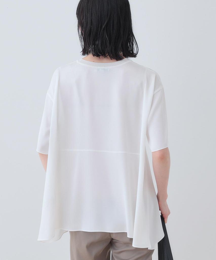 INDIVI Cut and Sewn Design Blouse 12713603 Black Size 38 [Backless] T-Shirt Women's (019) (M)