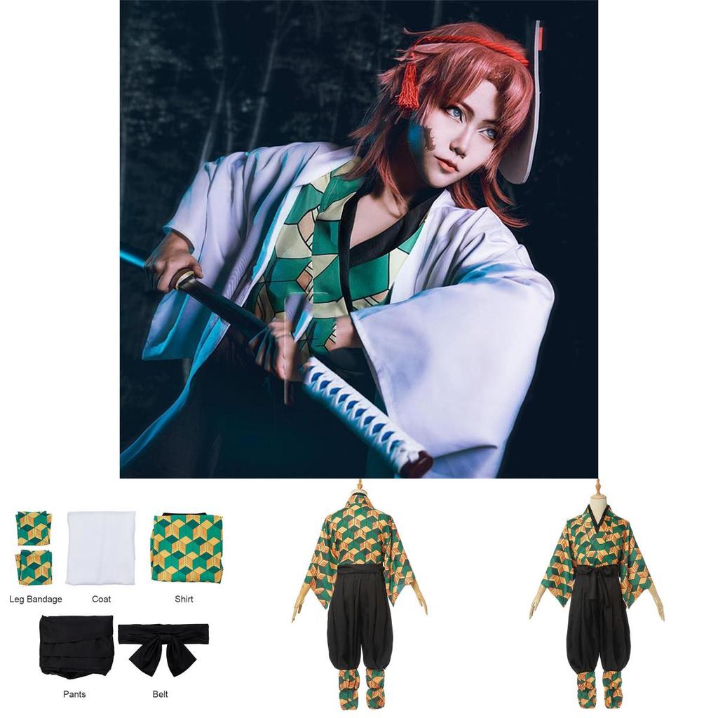 Elegant Demon Slayer Kimetsu No Yaiba Sabito Cosplay Costume High-quality Full Set For Parties