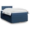 VidaXL Bed Slat Base with Blue Mattress 120x190 Cm Fabric 3287401