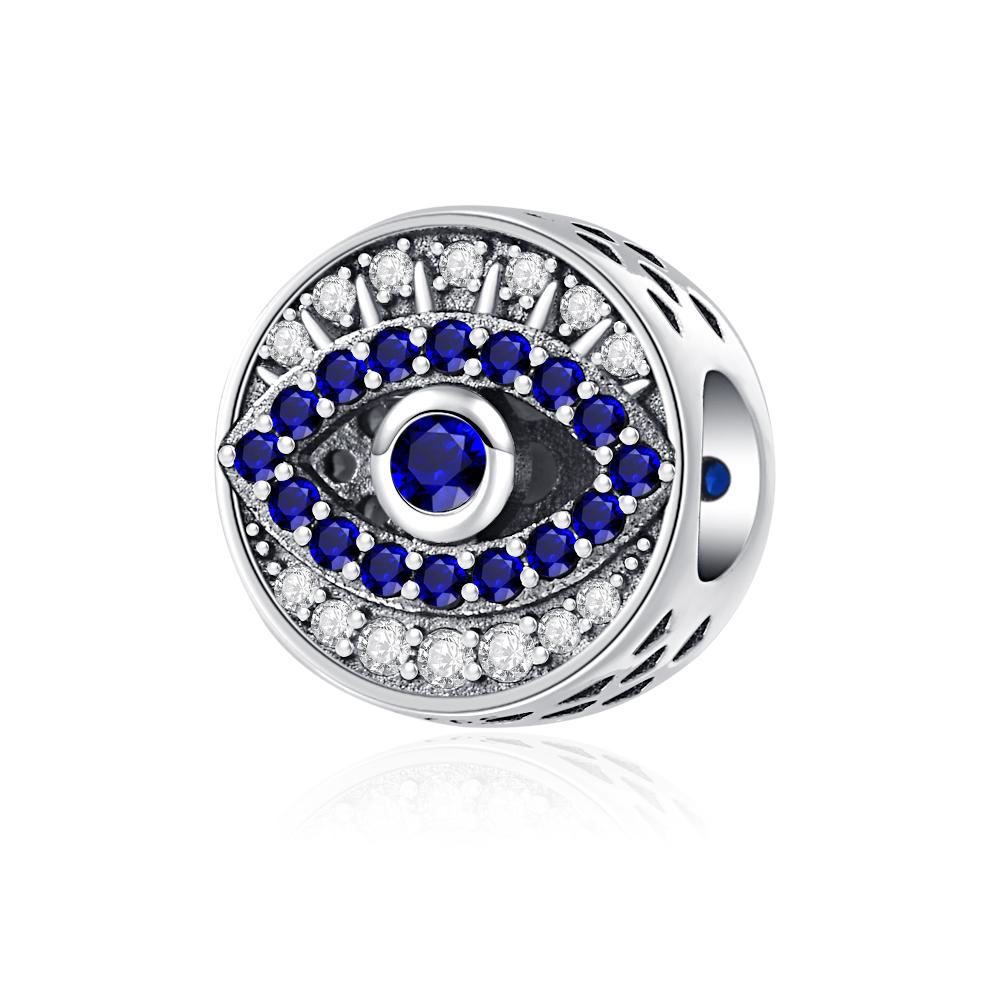 Newcopper -Selling Blue Palm Eyes Devil'S Eye Charms Pendant Fit Original Bracelet Women Jewelry Gift