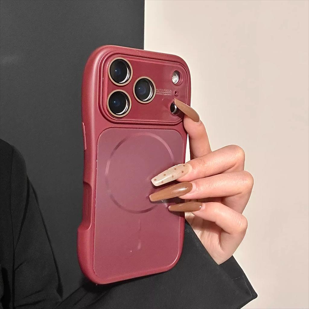 Luxury Small Waist AG Matte For Magsafe Charge Magnetic Case For For Iphone 17 16 15 14 13 Pro Max Shockproof Bumper Cover