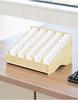 Boîte de rangement pour cartes de visite multi-compartiments grande capacité pour bureau et hôtel