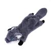 2024 New Cute Plush Toys Squeak Pet Wolf Fox Animal Plush Toy Dog Chew Squeaky Whistling Involved Squirrel Dog Toys