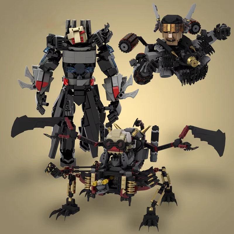 MOC Maze House Toilet Battle Monitor Toilet Legion Gather Summary Boy Mech Puzzle Assembly Building Blocks