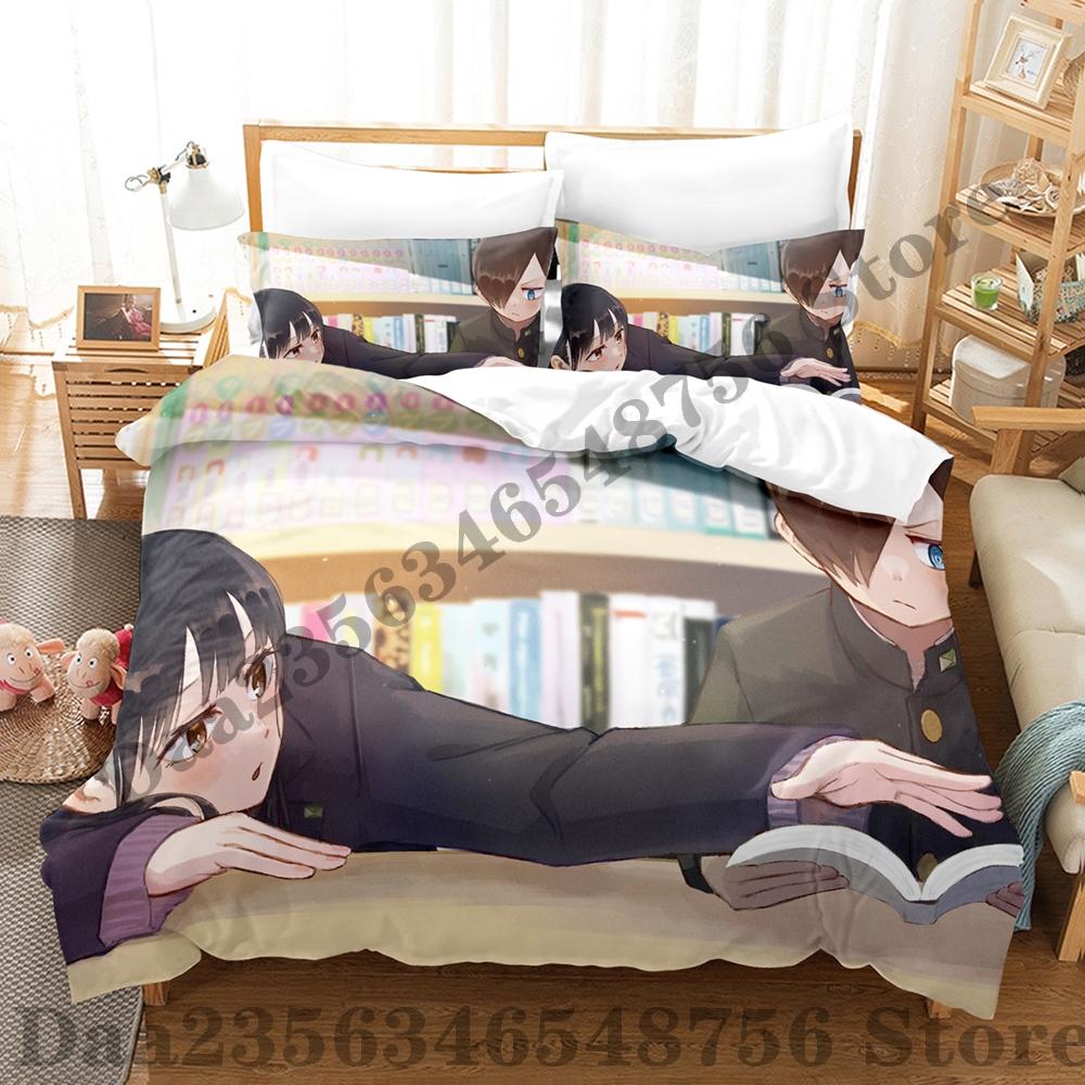 The Dangers In My Heart Ana Yamada Bettwäsche-Set Einzelbett Doppelbett Full Queen King-Size Maße Maße Bettwäsche-Set Erwachsene Menschen Schlafzimmer Bettbezug-Sets