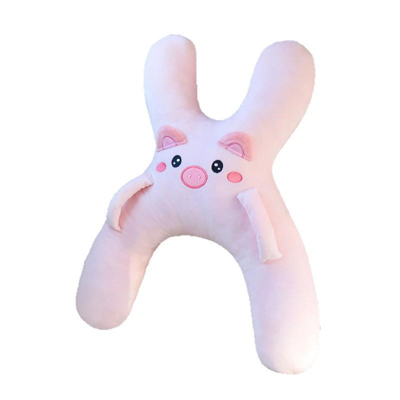 Car Cute Cartoon Pillow Car Mounted Child Sleeping Pillow Car Removable Comfortable Breathable Headrest Lumbar Support
