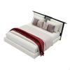 1:20 Dollhouse Bed Scene Decoration, Realistic Miniature Furniture for Chinese Role Play, Bedroom
